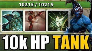 10 000 HP Tank Night Stalker Kraken Shell  Flesh Heap Dota 2 Ability Draft [upl. by Cnahc]