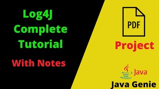 Complete Log4j Tutorial With Notes And Project  Log4j tutorial With Spring Boot  Java Genie [upl. by Gromme226]