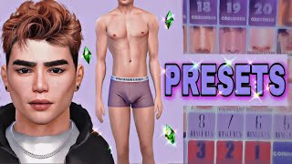 MY FAVORITE PRESETS CC😍 BODY LIPS amp MORE  LINKS  The Sims 4 pack male 2023 [upl. by Norval320]