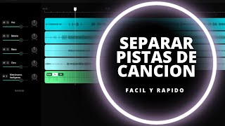 Cómo separar la VOZ e INSTRUMENTOS de tus canciones favoritas en segundos con IA [upl. by Epilif]