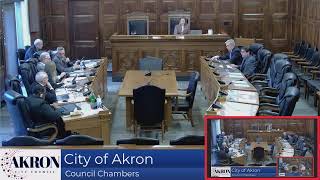 City of Akron Council Committee Meetings  1142024 [upl. by Onej]