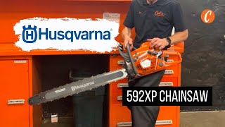 Husqvarna 592 XP Chainsaw  First Impressions amp Starting It Up [upl. by Ettereve]