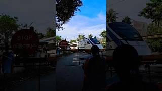 Mangaluru Central Vande Bharat Passing through Chirayinkeezhu Sarakara Gate train [upl. by Ecilahs587]