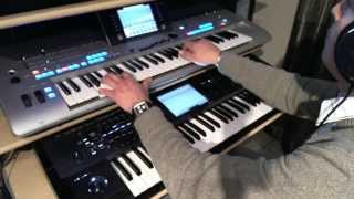 SPACE PIANO  OWN COMPOSITION  PETRY GILLES KORG KRONOS  TYROS 4 [upl. by Cordie]