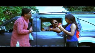 Ravishankar Dropped Sirisha To College Because Of His Mistake  Varadanayaka Kannada Movie Part 2 [upl. by Alyakem]