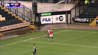 Notts County vs Walsall  League One 201314 [upl. by Anairo]