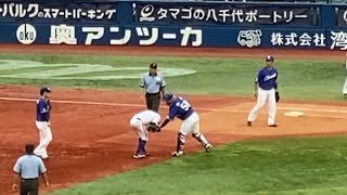 死闘11回裏 桑原名誉の負傷退場 横浜DeNAベイスターズ 2023年7月1日 中日ドラゴンズ 神里 [upl. by Aisad894]