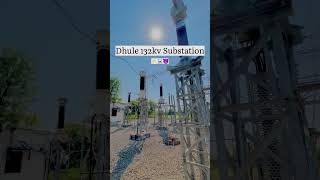 Dhule 132000 Voltage Station 😱☠️⚡️ dhule msetcl mahatransco electricity 132kv shorts death [upl. by Violet104]