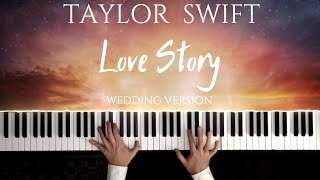 Taylor Swift  LOVE STORY Wedding Version with Canon in D  Piano Cover by Paul Hankinson [upl. by Rramel]