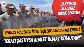 “TERAZİ ŞAŞTIYSA ADALET OLMAZ KOMUTANIM” Hak arayan işçilerle Jandarma arasında viral olan diyalog [upl. by Wil672]