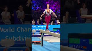 Antwerp 2023 Karina SCHOENMAIER🇩🇪 balancebeam worldchampionship gymnast [upl. by Aneerb]