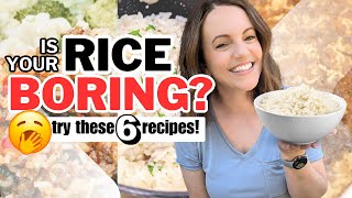 NO MORE PLAIN RICE  6 EASY RICE RECIPES [upl. by Ynohta]