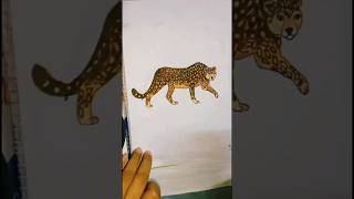 How to draw a leopard 🐆 ll chitabag akar niom drawing [upl. by Carilyn]