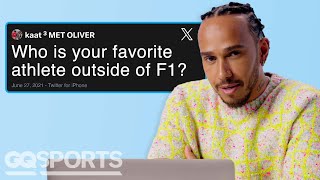 Lewis Hamilton Replies to Fans on the Internet  Actually Me  GQ Sports [upl. by Ylliw]