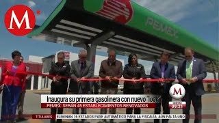 Pemex inaugura su primera gasolinera con nuevo ‘look’ [upl. by Gray]