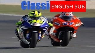 MotoGP Losail Qatar 2007 Valentino Rossi VS STONER Classic RACE  Valentino Rossi [upl. by Ylrak315]