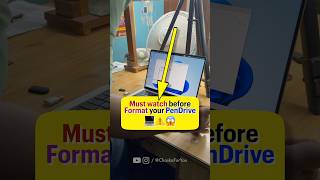 Laptop पर PenDrive Format करने से पहले जरूर देखें 😱 [upl. by Dlnaod]