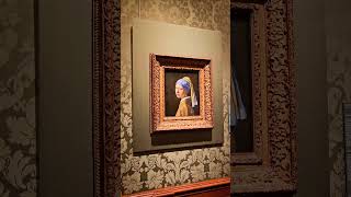 The famous girl 👧 with a Pearl Earring at the Mauritshuis museum the hague netherlands holland [upl. by Adaran]