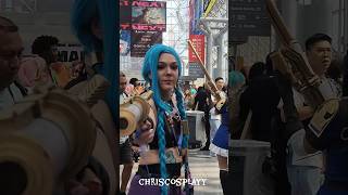 COSPLAY MUSIC VIDEO  INTERVIEW 4K  ANIME NYC 2024  COMIC CON 😱Jinxs League of legends Spanish [upl. by Gaulin]