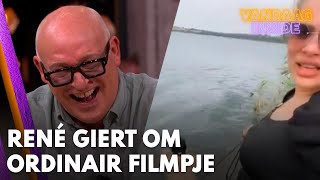 René giert om ordinair filmpje over Vandaag Insidehondenriem Hupsakee  VANDAAG INSIDE [upl. by Leahci247]