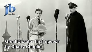 Der große Diktator  Schlussrede von Charlie Chaplin Original mit Untertiteln [upl. by Shishko961]