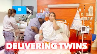 TWINS BIRTH VLOG  LABOR AND DELIVERY  Family 5 Vlogs [upl. by Yug695]