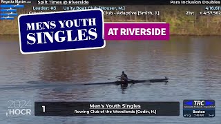 HOCR 2024  46 Mens Youth Singles  M YOUTH 1X at Riverside [upl. by Riggins]