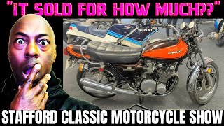 CRAZY PRICES at the BONHAMS AUCTION  Stafford Classic Motorcycle Show  13th October 2024 [upl. by Casanova]