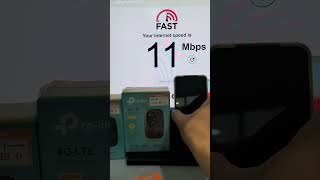 TPLink M7000 Sim Card 4G LTE modem speed test with UMobile [upl. by Walden]