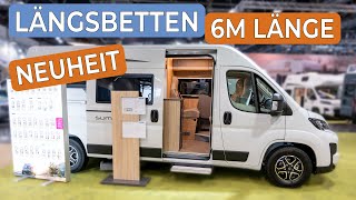 Der beliebteste Kastenwagen mit 6m und Längsbetten  Neue Wohnwelt  Pössl Summit Shine 600 L [upl. by Kaela297]