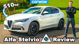 510hp Alfa Romeo Stelvio QV 2021 review  060mph 14mile amp brake tested [upl. by Notnats]