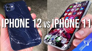 iPhone 12 vs iPhone 11 Drop Test  4x More Drop Resistant [upl. by Laeira905]