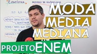 NOÇÕES DE ESTATÍSTICA  MODA MÉDIA E MEDIANA 1721 [upl. by Aicele]