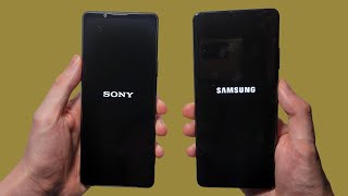 Sony Xperia 1 III vs Galaxy S21 Ultra 5G Speed Test Speakers Battery amp Cameras [upl. by Refannej]