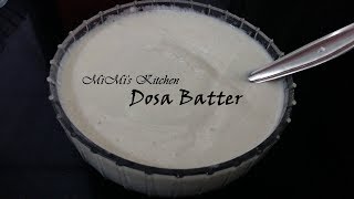 How to make Dosa Batter using Rice Flour 🍛 डोसा बैटर 😍 [upl. by Kaspar]