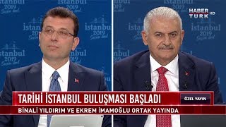 Tarihi İstanbul Buluşması  16 Haziran 2019 Binali Yıldırım Ekrem İmamoğlu [upl. by Ateuqahs]