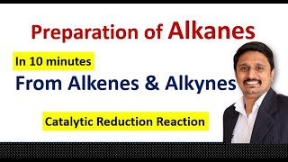 Preparation of Alkanes  Alkanes From Alkenes And Alkynes [upl. by Ainot]