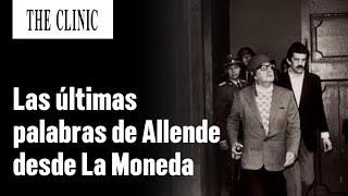 El último discurso de Allende Acto en La Moneda recordó su mensaje al pueblo de Chile [upl. by Meid]