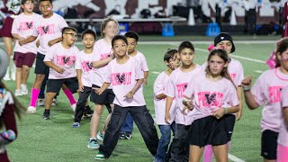 Cotton Eye Joe Dance at the Football Field PinkOut Day  e262 [upl. by Nihs]