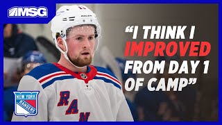 Alexis Lafreniere Looks Ahead To Rangers Debut in Opener vs Islanders [upl. by Polk]