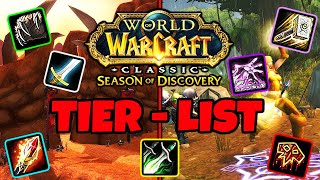 Season of Discovery Phase 2 CLASS TIER LIST [upl. by Yenalem]