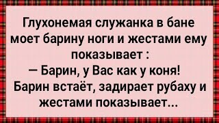 Как Служанка Барину Ноги Мыла Сборник Свежих Анекдотов Юмор [upl. by Eanwahs146]