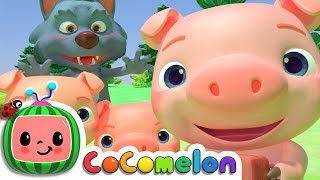 Three Little Pigs  CoComelon Nursery Rhymes amp Kids Songs [upl. by Valerlan]