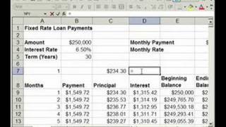 How to find Interest amp Principal payments on a Loan in Excel [upl. by Ener]