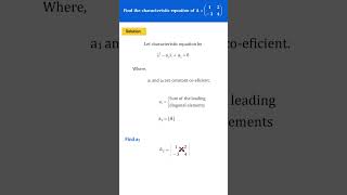 Matrix  22  eigenvalues amp eigenvectors  Part  2 mathsengineering matrices annauniversity [upl. by Tenneb945]