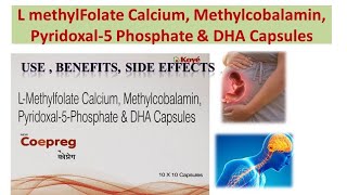 L methylFolate Calcium Methylcobalamin Pyridoxal5 Phosphate amp DHA Capsules  Coepreg Capsule [upl. by Sidwel298]