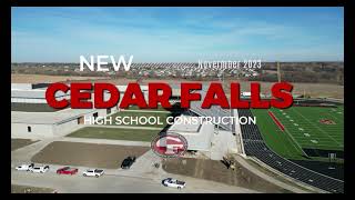 Cedar Falls High School Construction  November 2023 [upl. by Eittah491]