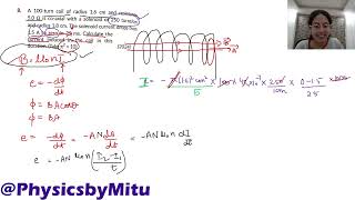 A 100turn coil of radius 16 cm and resistance 50 Ω is coaxial with a solenoid of 250 turnscm and [upl. by Eceer]