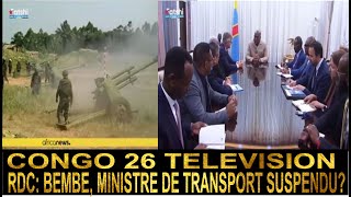 RDC BEMBA MINISTRE DE TRANSPORT SUSPENDU [upl. by Loar]