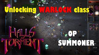 Halls of Torment Unlocking Warlock class and running Haunted Caverns with Warlock [upl. by Rudiger712]